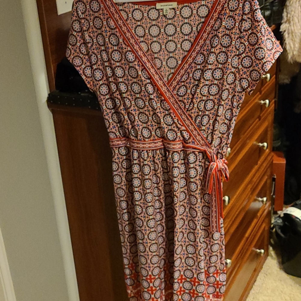 Fake wrap max studio dress